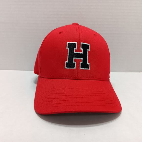 Flexfit Small-medium Fitted Elastic Classic Cap Hat Slightly Curved Brim‎ Red - Picture 1 of 7